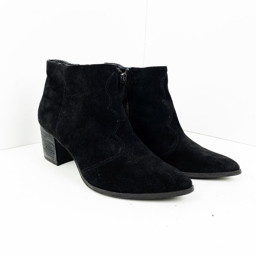 Dolce Vita Lennon Leather Ankle Bootie Black
